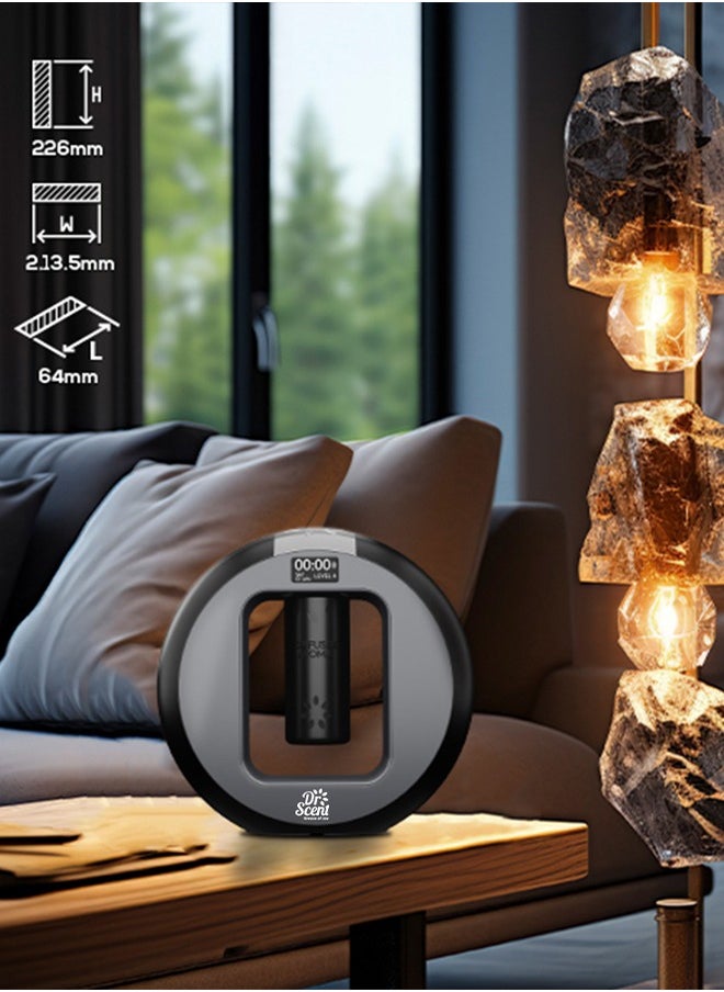 Dr Scent Dr Scent Breeze of Joy Home Scent Diffuser Machine Infused with Intelligent Aromatherapy, Enhanced by Seamless Mobile App Connectivity - Your Gateway to Personalized Fragrance Symphony and Wellness Bliss (BLACK)  - Image 4