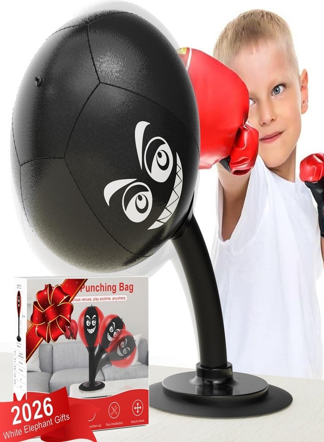 HZG Desktop Punching Bag, Stress Buster with Suction Cup for Office Table and Counters, Heavy Duty Stress Relief Ball, Desk Boxing Punch Ball, Funny Toys Punching Bag for Kids Coworkers and Friends - Image 1