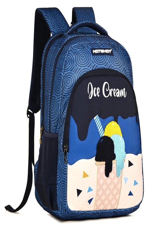 HOT SHOT ICECREAM_1812|school bag for boys|bag for kids|school bag for girls|backpack for boys |19 INCH|water resistant|for boys & girls|32L school bags - Image 2