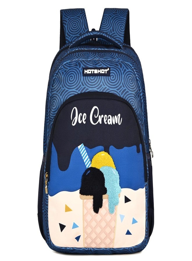 HOT SHOT ICECREAM_1812|school bag for boys|bag for kids|school bag for girls|backpack for boys |19 INCH|water resistant|for boys & girls|32L school bags - Image 3