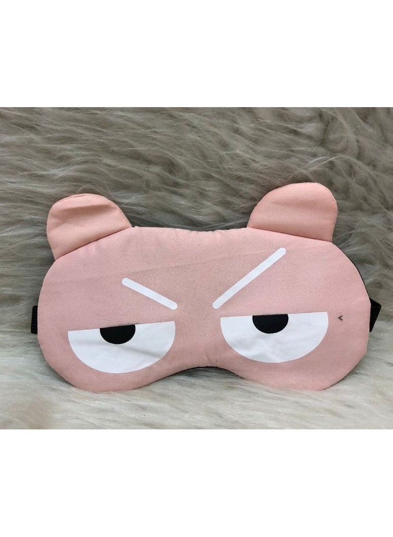 قطعة واحدة لطيفة من غطاء العين المنفوش الناعم معصوب العينين أثناء السفر والنوم لقناع العين وقناع النوم مع عبوة جل قناع العين الجل وسادات باردة وباردة (تصميم متنوع) - Image 5