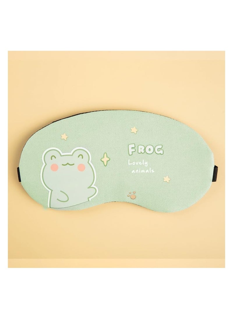Generic - 1 Piece Cute Sleep Blindfold Soft Fluffy Cover Eye Blindfold Shield for Travel Sleeping for Eye Mask Sleep Mask with Gel Pack Gel Eye Mask Cold Pads&Cool (Assorted Design) - Image 1