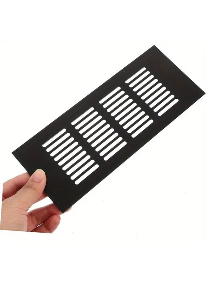 5Pcs Black Aluminum Alloy Vent Grilles For Kitchen Bathroom Cabinet Ventilation - Image 4