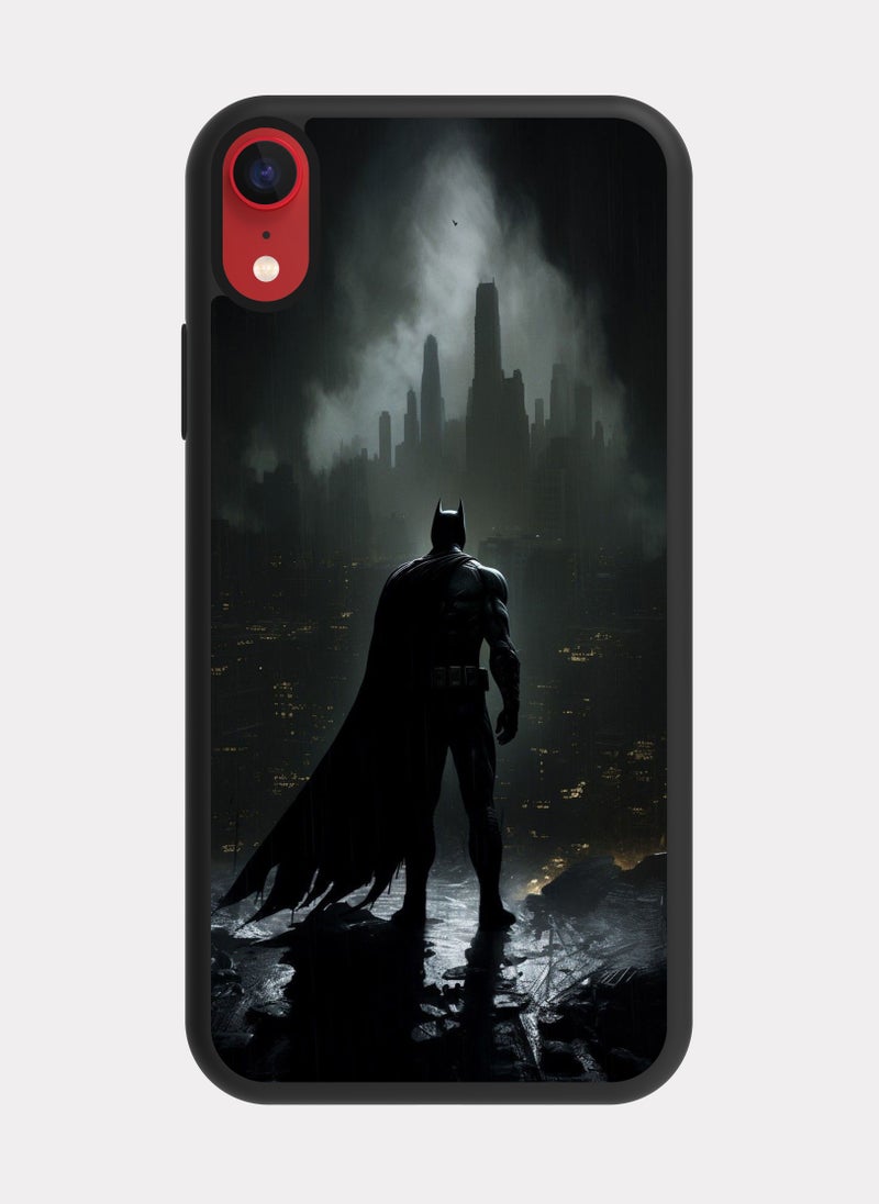 بكسلات كفر ايفون اكس ار باتمان رمادي - Image 1