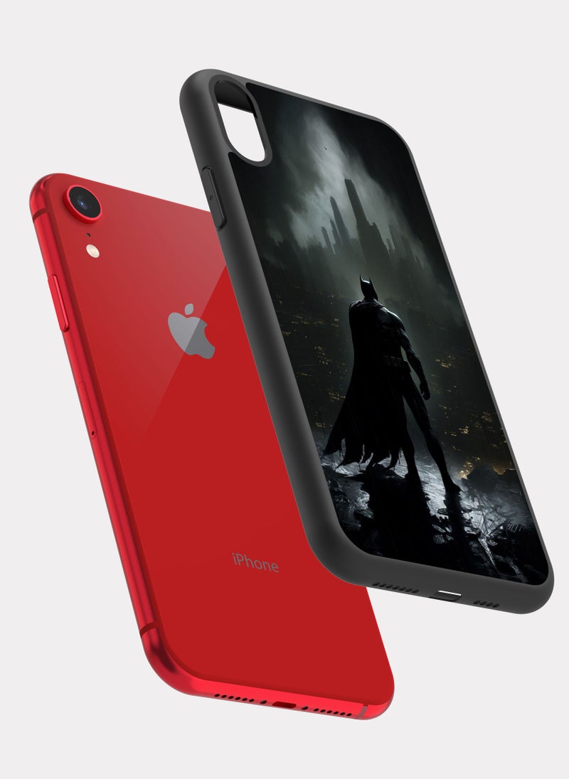 بكسلات كفر ايفون اكس ار باتمان رمادي - Image 2