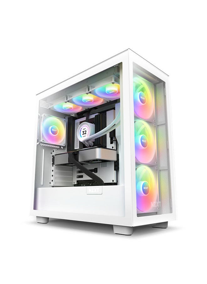 NZXT - Kraken Elite 360 RGB AIO CPU liquid cooler- 360mm, 2.36"Customizable LCD Display, 3 x F120RGB Core Fans ,RGB Controller and RGB Fans (White), RL-KR36E-W1 - Image 1
