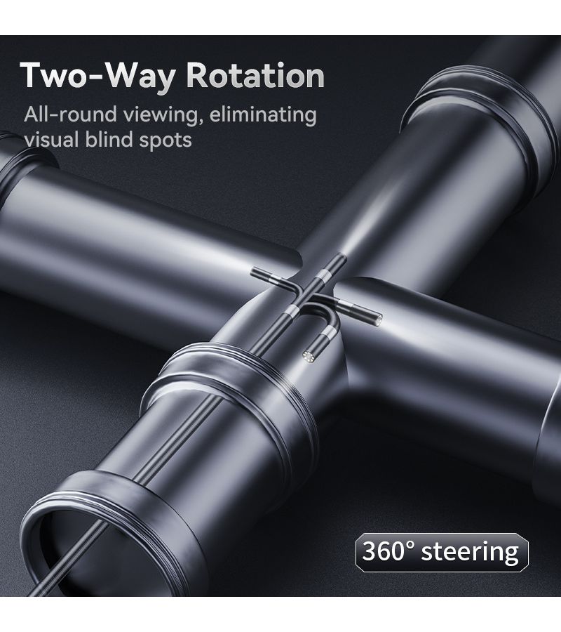 Industrial HD Endoscope With 360 Rotating 8mm Lens Charging Function Iphone Android Outdoor Use Record Photos Detect Small Spaces Black 39.37in - Image 3