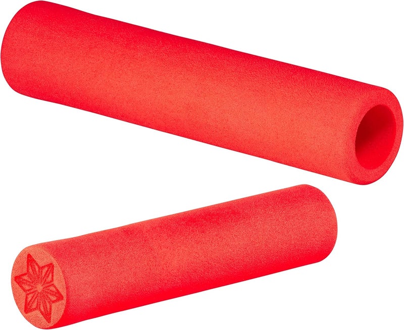 Supacaz Bike Grips – Supalite 9G Bicycle Handlebar Grips – Ultra Lightweight Foam – Red