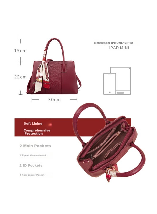 YEARCON Yierkang Large Capacity Gift Box Tote Bag With Embroidery, Handheld Wedding Bag, Gift For Mom Or Wife, Teacher's Day Present - Image 3