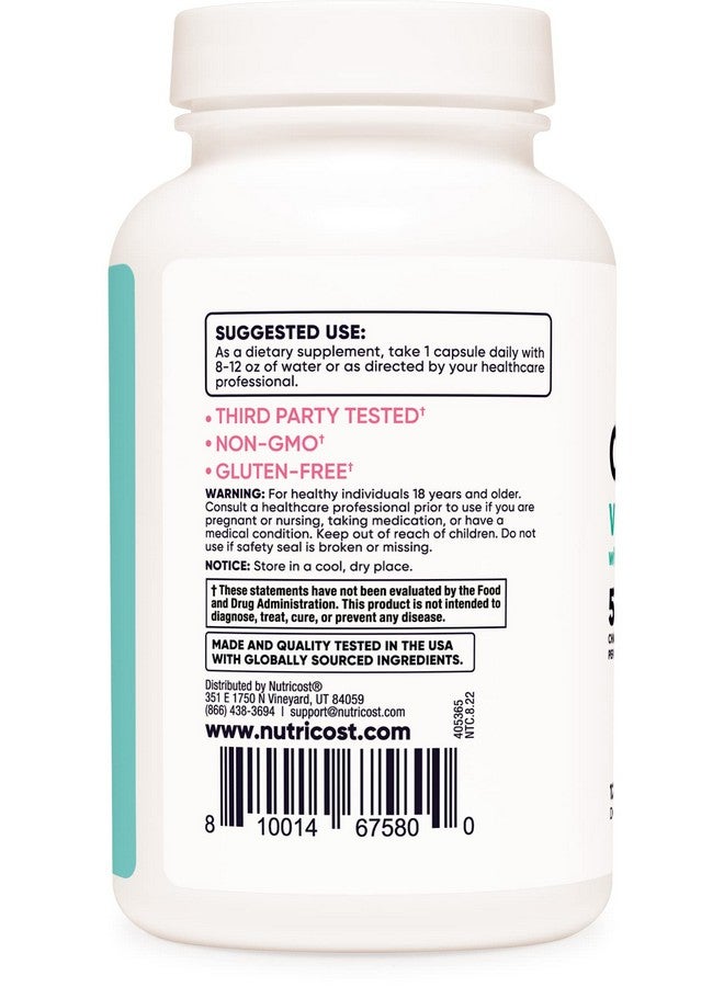 Nutricost Chasteberry Supplement For Women 120 Capsules 5000Mg Chasteberry Equivalent Per Serving With Dong Quai And Ginger Root Extract Vegetarian Gluten Free And Nongmo - Image 4