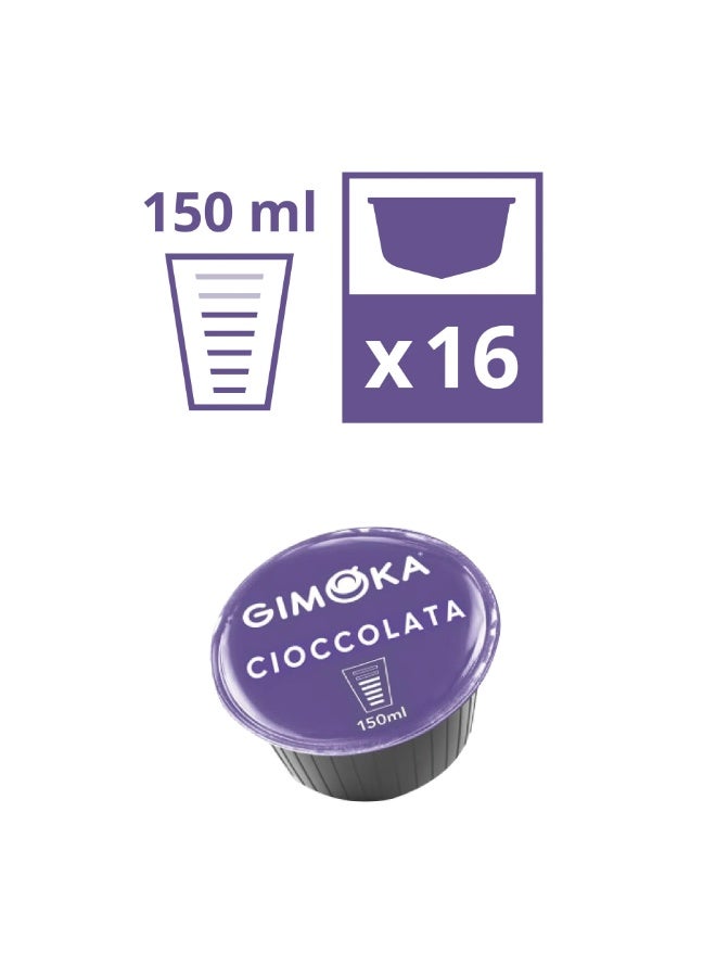 GIMOKA Dolce Gusto Cioccolata 16 Coffee Capsules 224g - Image 2