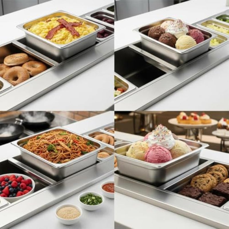 Stainless Steel Adapter Bar Buffet Long Separator Rod - Image 4