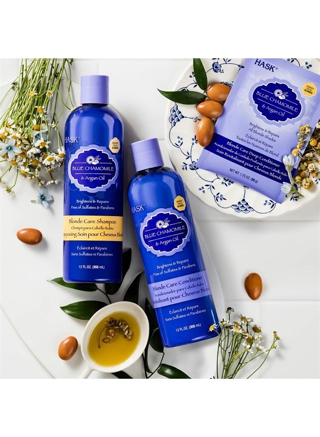 HASK Hask Blue Chamomile and Argan Oil Blonde Care Conditioner, 12 Ounce  - Image 5