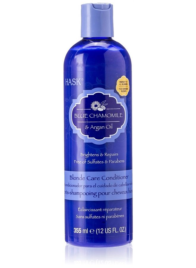 HASK Hask Blue Chamomile and Argan Oil Blonde Care Conditioner, 12 Ounce  - Image 1