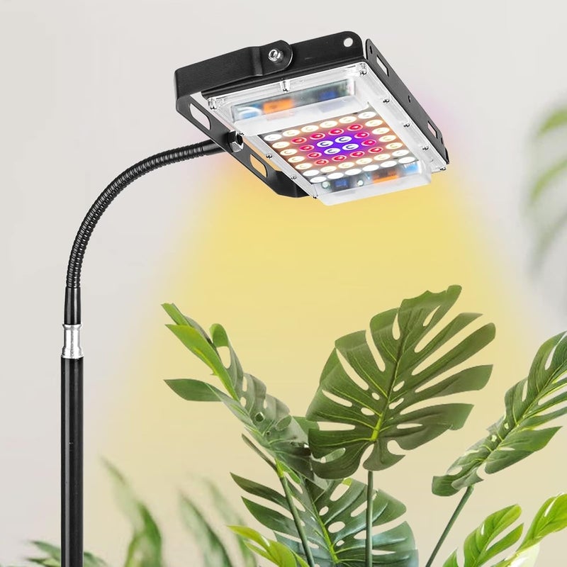 LBW Grow Light with Stand, Full Spectrum LED Plant Light, Floor Grow Lamp with 63" Adjustable Tripod, 4H/8H/12H Timer, 6 Dimmable Brightness, Ideal for Tall Plants - Image 5