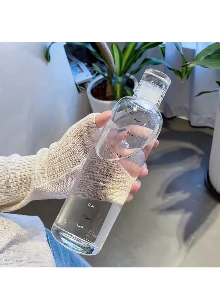 زجاجة مياه للرياضه سعة 500 مل ، زجاجة شرب بلاستيكية للرياضات الخارجية متعدده الالوان - Image 4