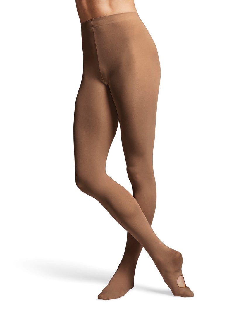 Bloch Dance Women's Contour Soft Adaptatoe Tights, Black, Small/Medium - Image 5