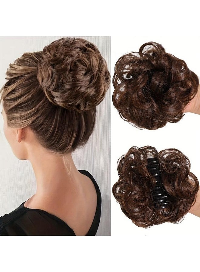 Chanderkash Juda Extension Messy style With Clutcher For Women And Girls Hair Extension Hair Piece with Claw Clip Hair Buns Curly Wavy Hairpieces Synthetic Hair Scrunchies - Image 5