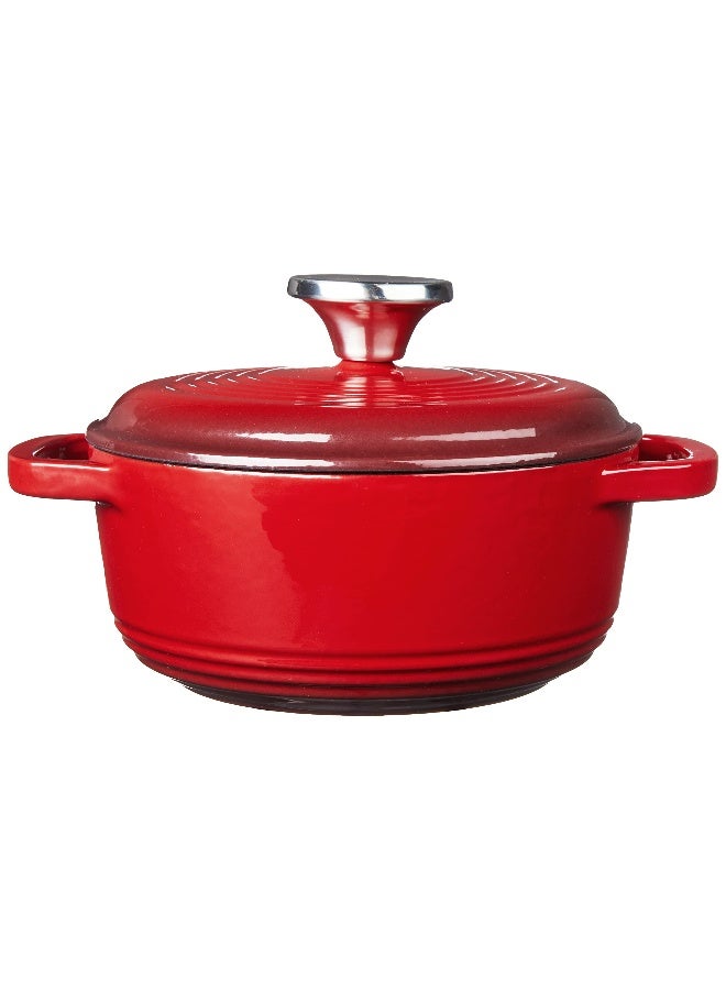 Lodge Enameled Dutch Oven 1.5 Qt Red EC1D43 - Image 2