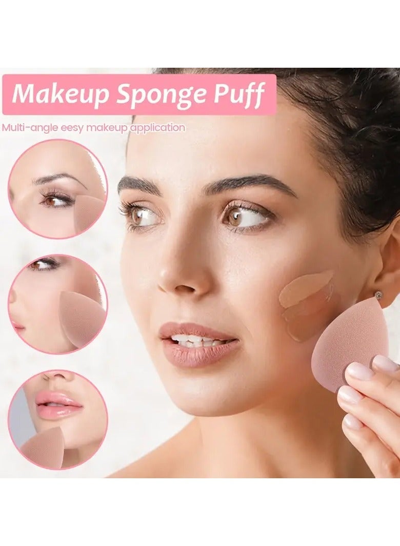 ORiTi مجموعة فرش مكياج احترافية 40 قطعة مع حقيبة وبلندر تجميل ووسادة مزيل مكياج وسادة تنظيف وحقيبة حمام - Image 5