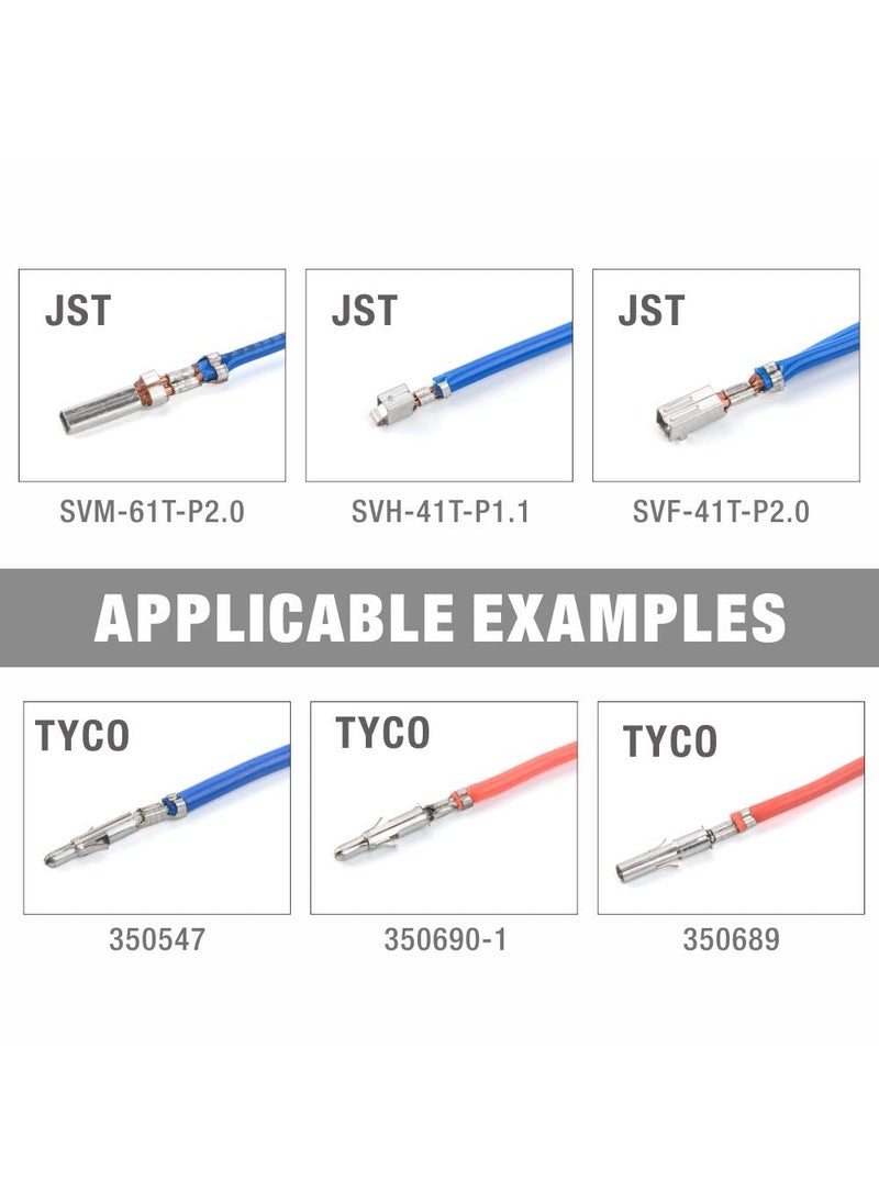 iCrimp Open Barrel Terminal Crimping Tool for Molex Style DELPHI AMP TYCO Deutsch Terminals Crimper, Molex Crimping Tool,24-14 AWG