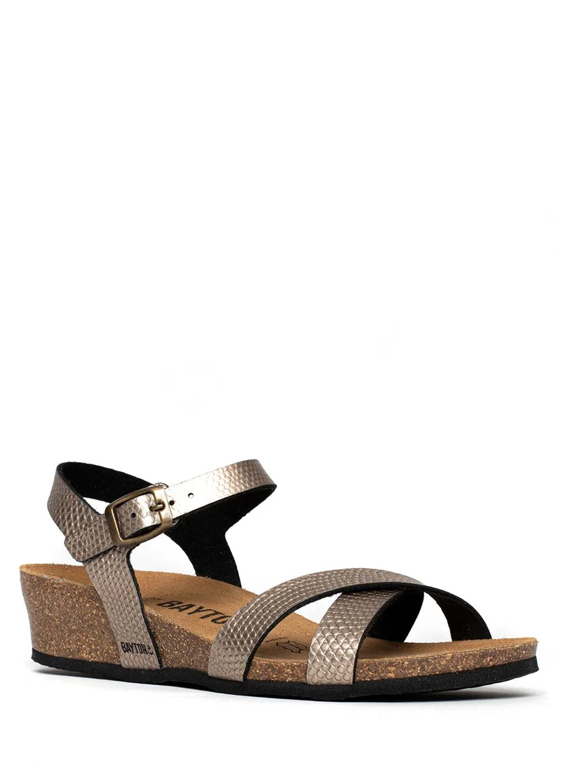 BAYTON Canberra Strappy Mid Heel Wedges