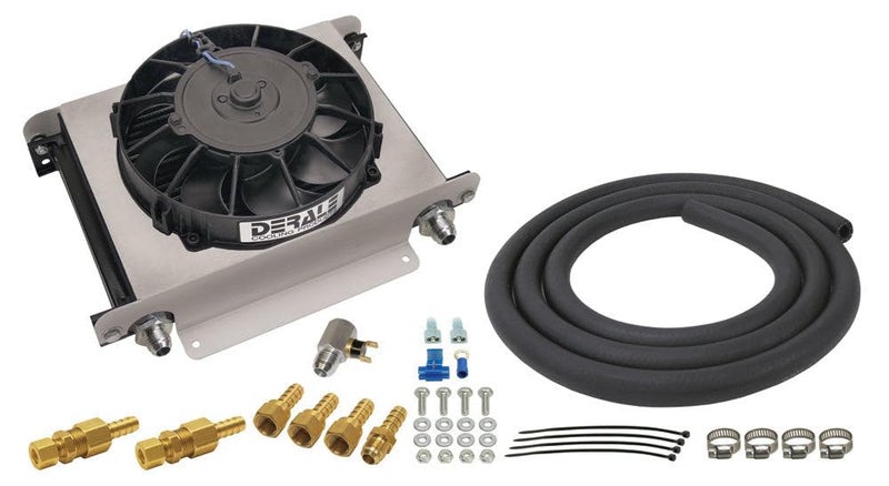 Derale 15960 HyperCool Remote EngineTransmission Cooler  Black