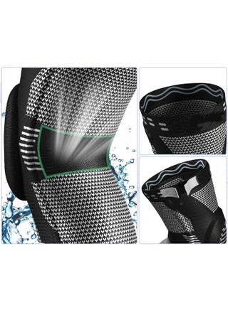 Professional Knee Brace for Pain Relief, Medical Knee Support with Patella Pad & Side Stabilizers, Compression Knee Sleeve for Meniscus Tear, ACL, Joint Pain, Runner, Workout XL - view 5