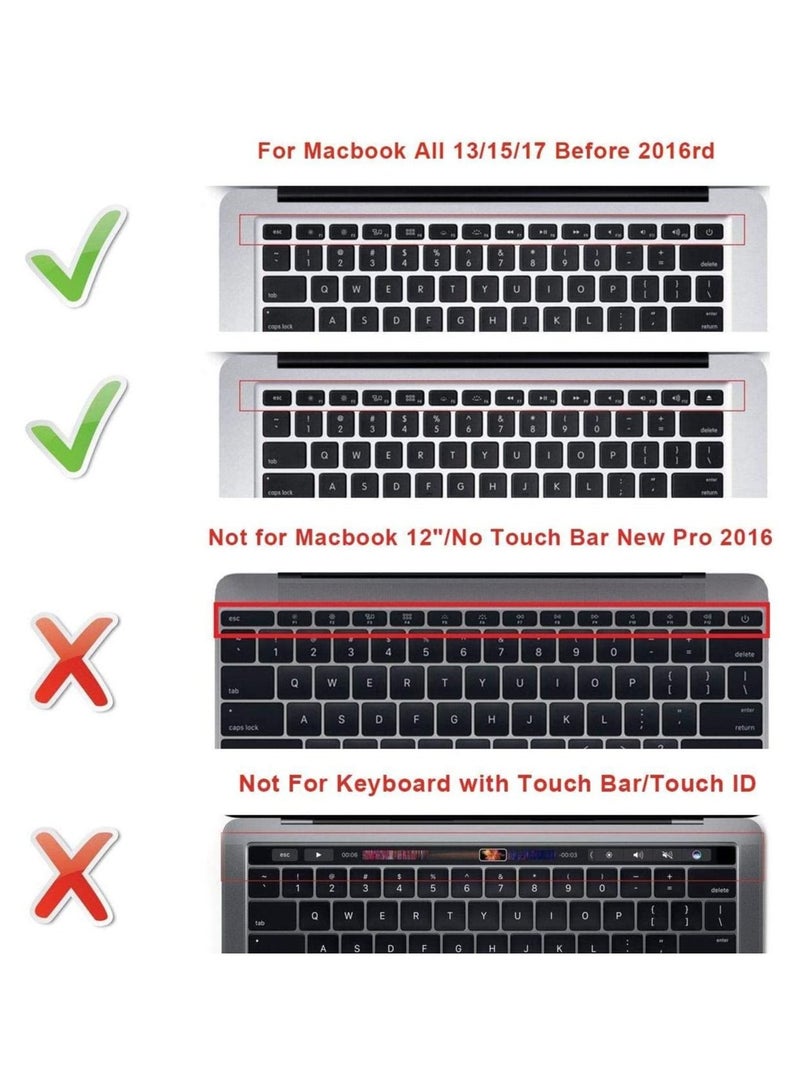 أمم غطاء لوحة مفاتيح عربي / إنجليزي بتصميم أمريكي لجهاز MacBook Air / Pro / Retina 13/15/17 2015 أو إصدار أقدم وواقي iMac أقدم وردي - Image 2