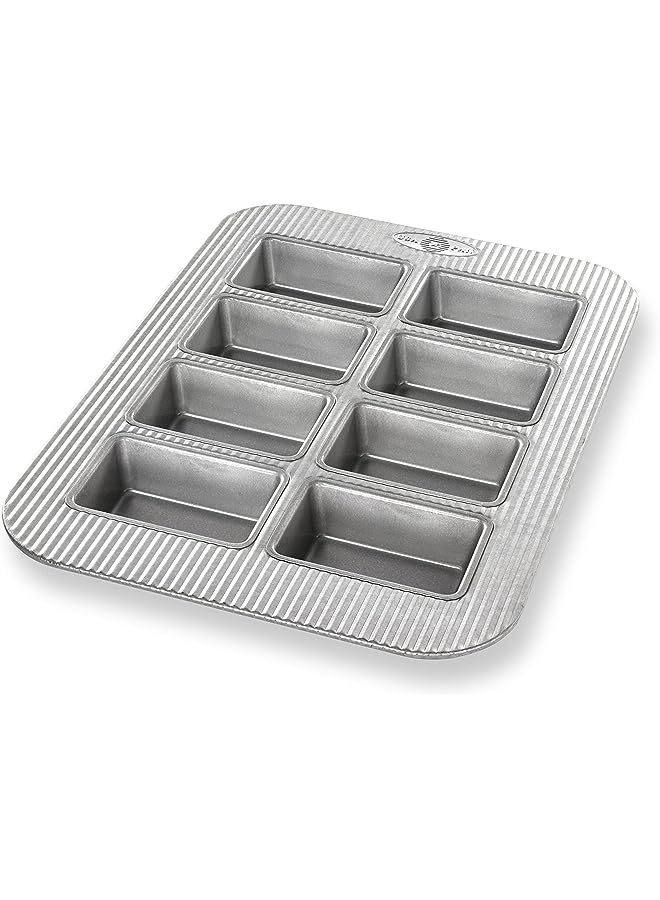صينية خبز صغيرة من الفولاذ المطلي بالألمنيوم، 8 قطع - Image 1