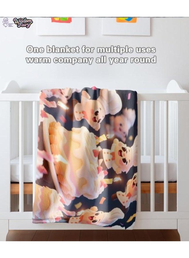 عام Wisdom Fairy (أحدث) بطانية رقيقة من الفانيلا (دافئة ومريحة، ومناسبة للنوم، واستخدام اللعبة، وإزالة الغبار والرمل) 150 سم * 200 سم - 34 - Image 1