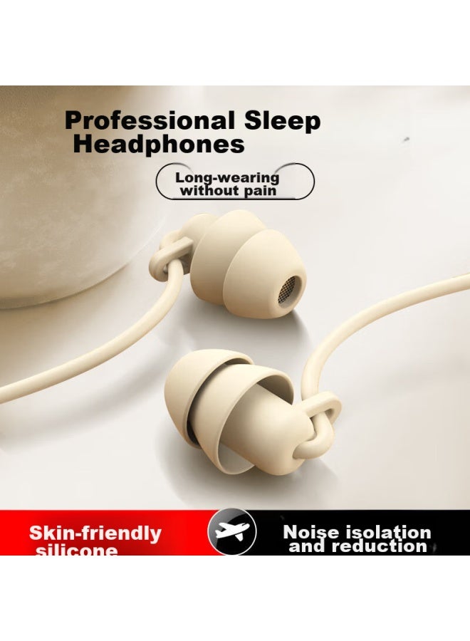 Bkayp Wired Sleep Headphones With Type-c Interface, In-ear, Asmr, Noise-cancelling, Soft Earphones, Side Sleeping, Ear-friendly, Sleep-specific, Anti-snoring, Suitable For Huawei And Xiaomi - Image 1