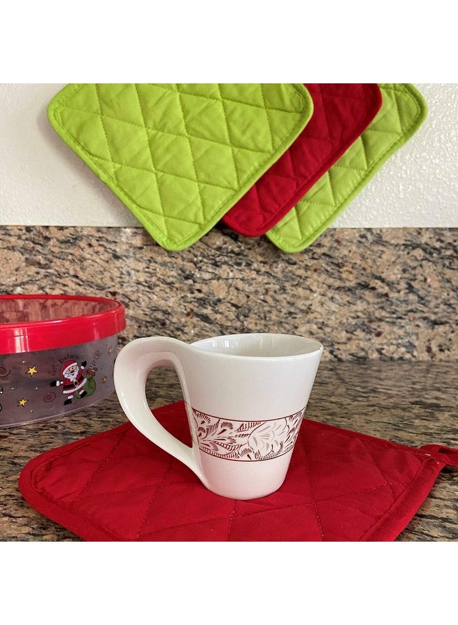 Classic Home Classic Home 12 Pack (Dozen) Pot Holders, Cotton, Heat Resistant, Kitchen Essential, Potholder Set, Trivet for Cooking and Baking with Hanging Loops  - Image 4