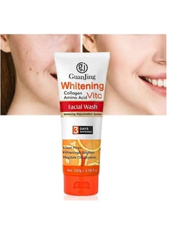 GUANJING Deep Cleaning Vitamin C Brightrning Lifting Facial Cleanser Hyaluronic Acid Face Wash 100 g  - Image 3