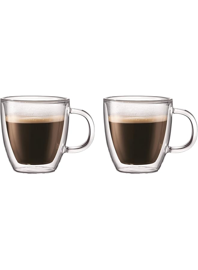 Bistro Double Wall Mug 2-Piece Set, 140ml