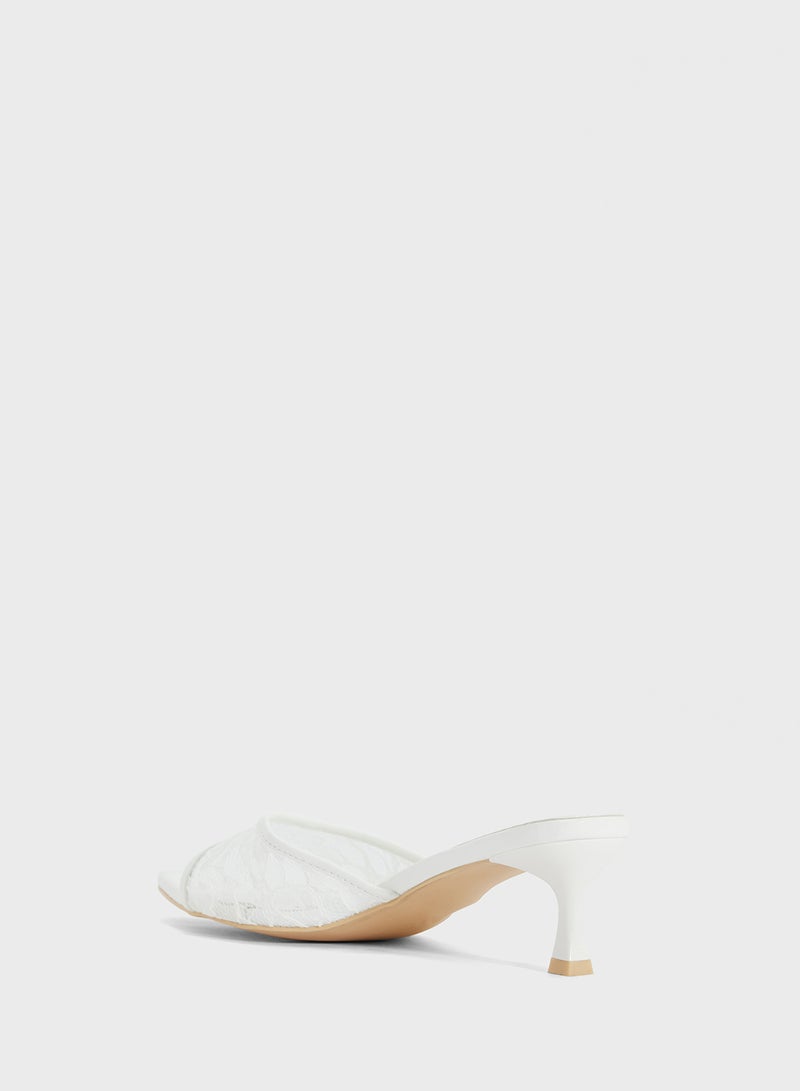 Ginger Lace Strap Heeled Sandal  - Image 3