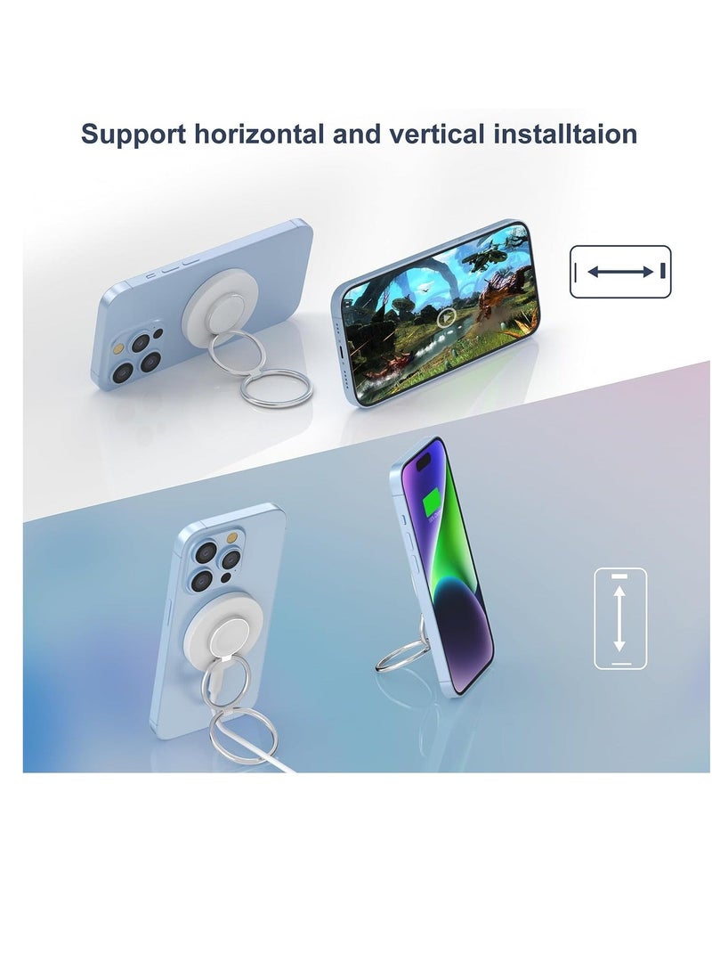 كابتن تيك Magnetic Wireless Charger for iPhone, 3 in 1 Charging Station for Apple Devices, Portable Travel Charger for Multple Devices for iPhone 14/13/12 Series, AirPods, iWatch (Adapter NOT Included) - Image 3