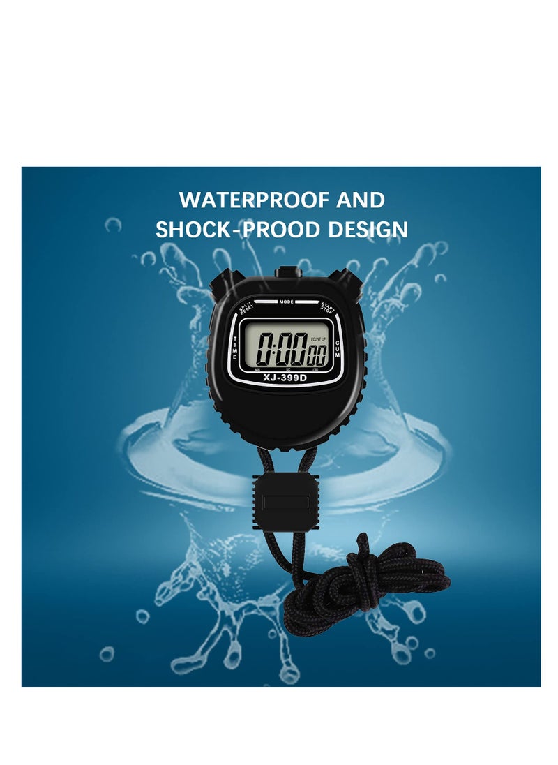 KASTWAVE - Digital Stopwatch Timers Sports Stopwatch, Simple Operation, Easy to Get Started, Stop Watch with Countdown Timer Alarm, Large Screen Display Waterproof Stopwatch for Coach Referee or Kid - Image 1