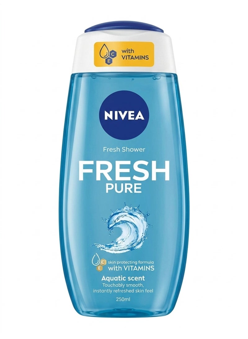 Fresh Pure Refreshing Shower Gel with Sea Salts, 250 ml