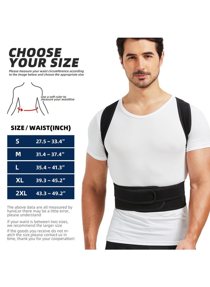 ترينفي دعامة ظهر قابلة للتعديل ومصحح وضعية الجسم للرجال والنساء | مملس الظهر للجنف وتصحيح الحدب ومحاذاة العمود الفقري | دعم تخفيف آلام الجزء العلوي والسفلي من الظهر - Image 3