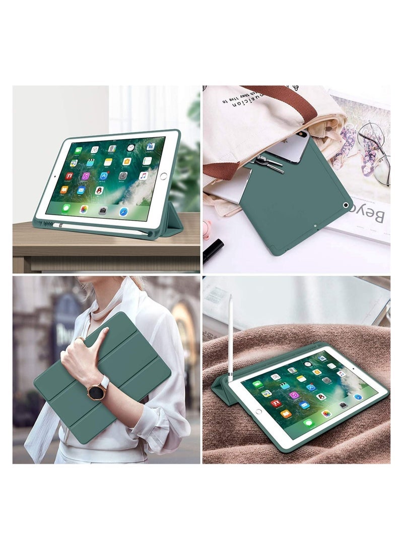 Gravity iPad 6th Generation Case, iPad 5th Generation with Pencil Holder, Premium Folio Folding Stand Smart Auto Wake/Sleep Protective Tablet Case for Apple iPad 9.7" 2018/2017,Midnight Green - Image 5