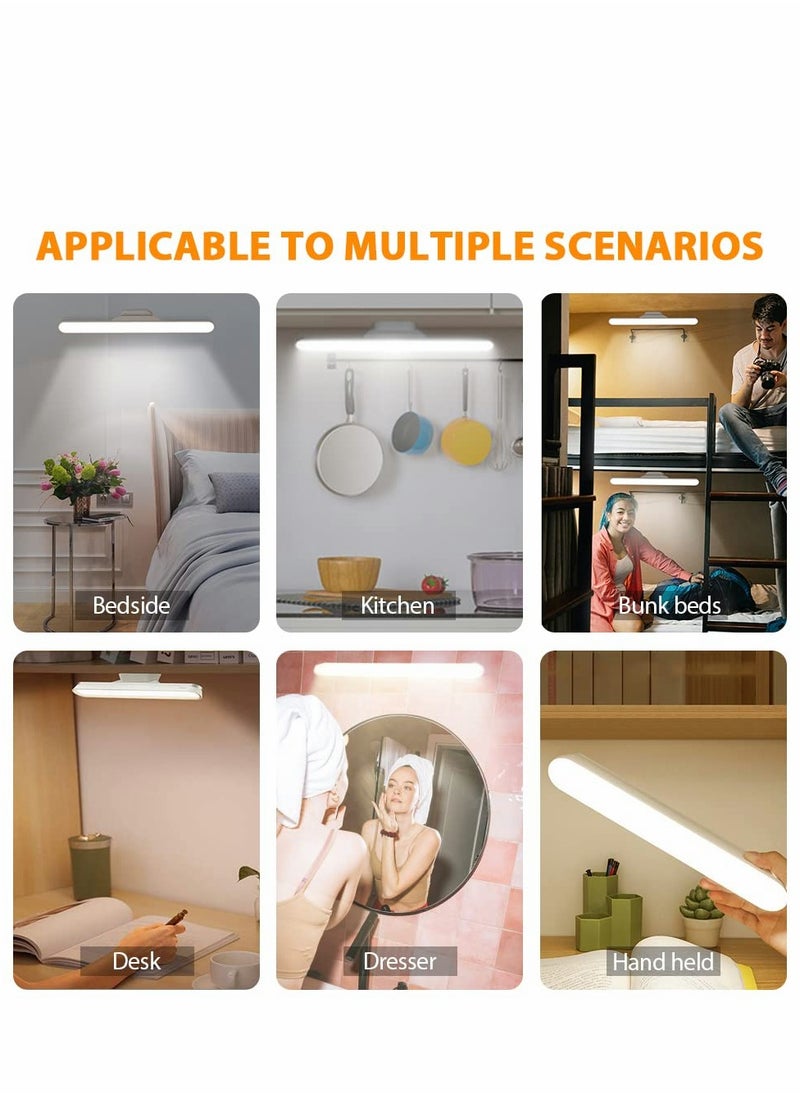 Excefore - LED Motion Cabinet Light,  Under Counter Closet Lighting, Rechargeable Magnetic Strip Lights, Battery Powered Operated Desk Lamp for Reading, Home Office, Makeup Mirror, Kitchen - Image 1