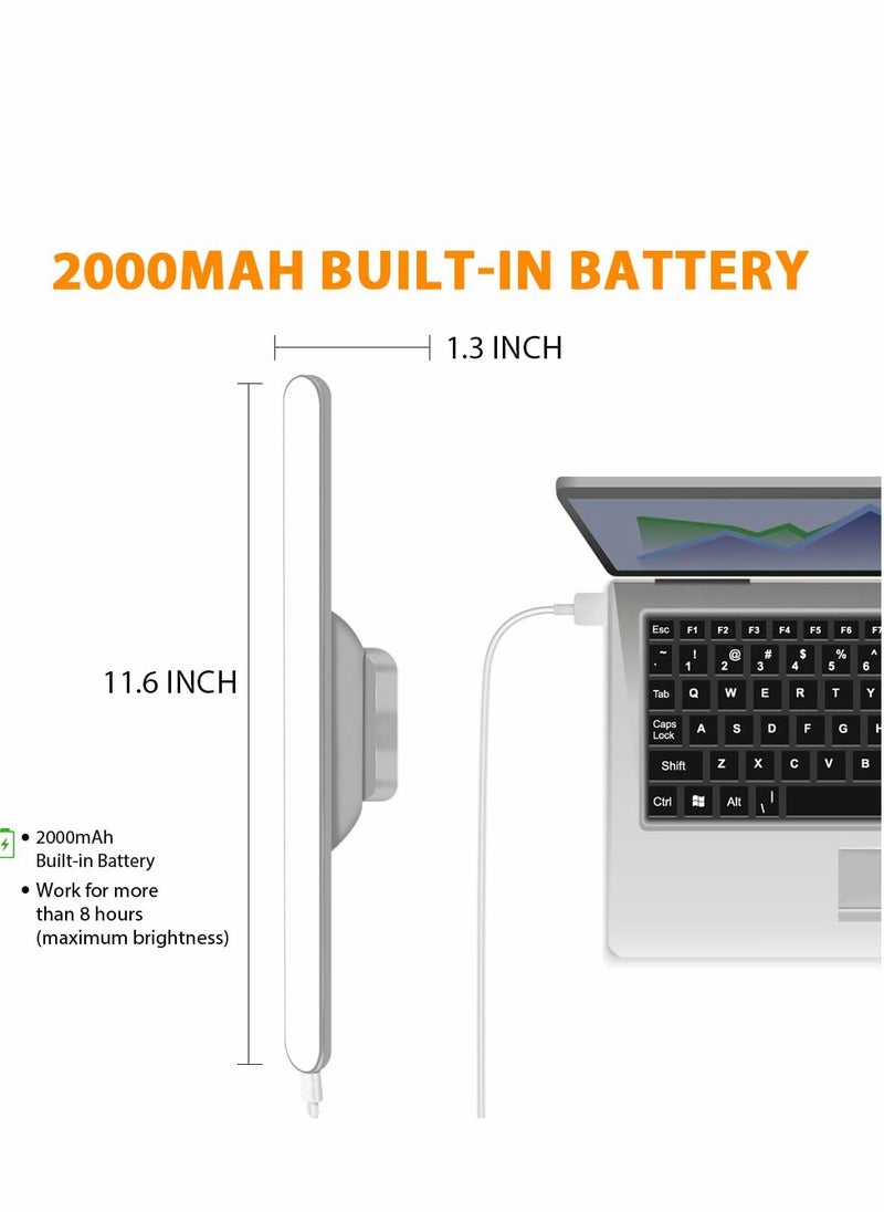 Excefore - LED Motion Cabinet Light,  Under Counter Closet Lighting, Rechargeable Magnetic Strip Lights, Battery Powered Operated Desk Lamp for Reading, Home Office, Makeup Mirror, Kitchen - Image 1