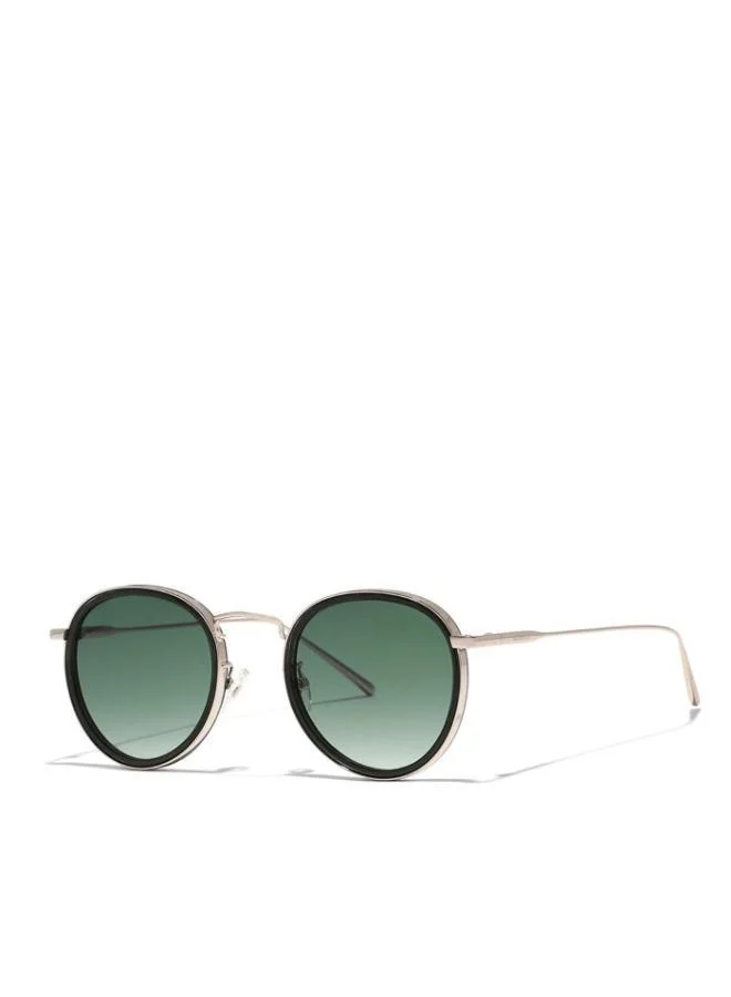 30Sundays 30Sundays MOD SQUAD Women Green Sunglasses - Frame Material: Metal + Acetate - Lens Color: Green- Frame Color: Rose Gold - Full Rim
