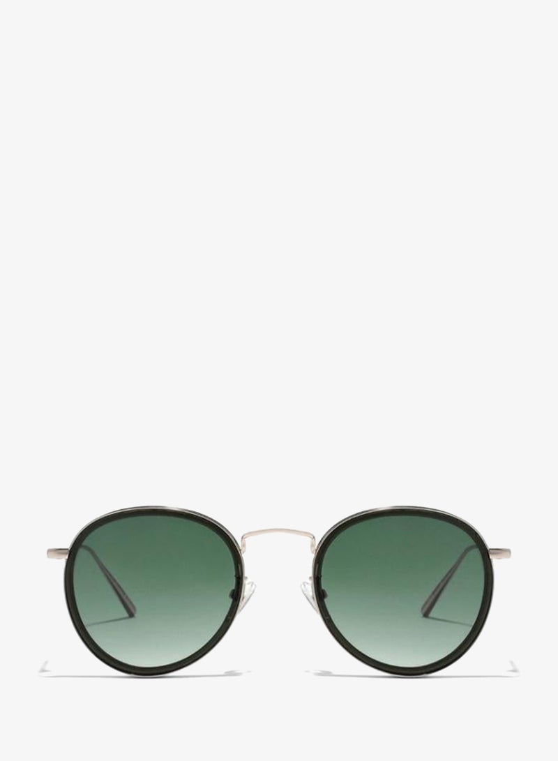 30Sundays MOD SQUAD Women Green Sunglasses - Frame Material: Metal + Acetate - Lens Color: Green- Frame Color: Rose Gold - Full Rim - Image 1