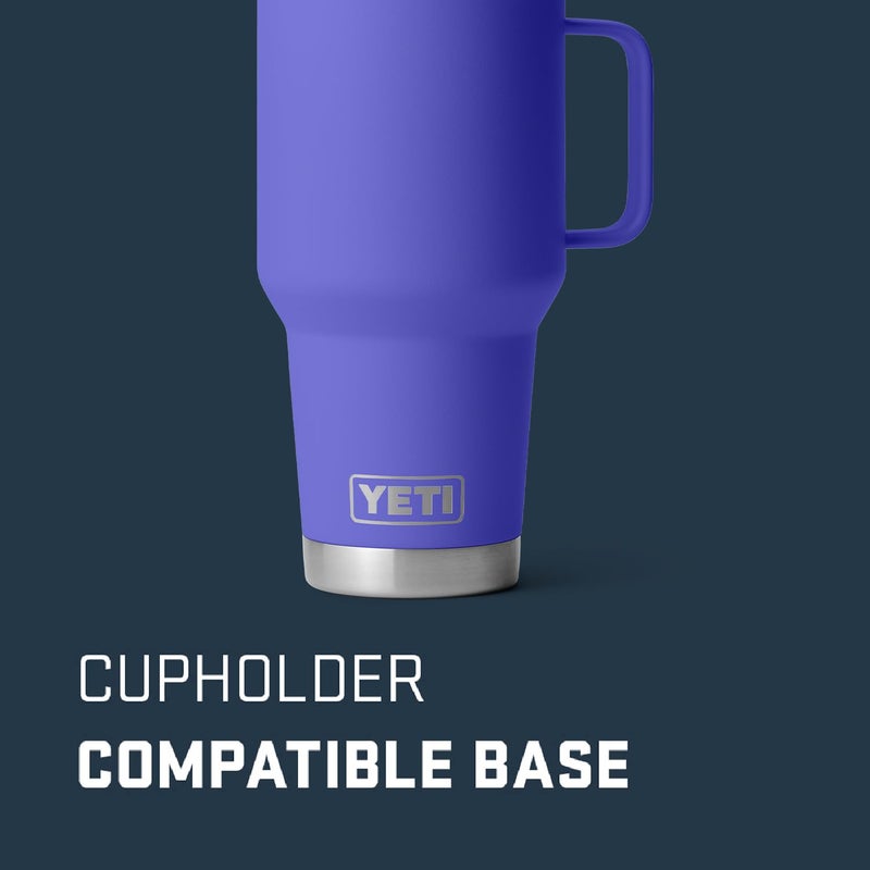 YETI Rambler 30 oz Travel Mug  Stainless Steel  Vacuum Insulated with Stronghold Lid  Ultramarine Violet - Image 3