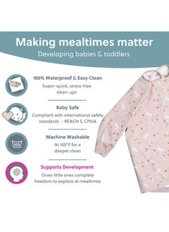 bibado Long Sleeve Baby Bibs - Babies And Toddlers 6-36 Months - Coverall Baby Weaning Bib - Easy Wipe Clean And Soft Fabric  - Image 2