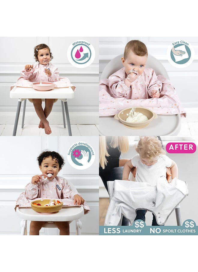 bibado - Long Sleeve Baby Bibs - Babies And Toddlers 6-36 Months - Coverall Baby Weaning Bib - Easy Wipe Clean And Soft Fabric - Image 1