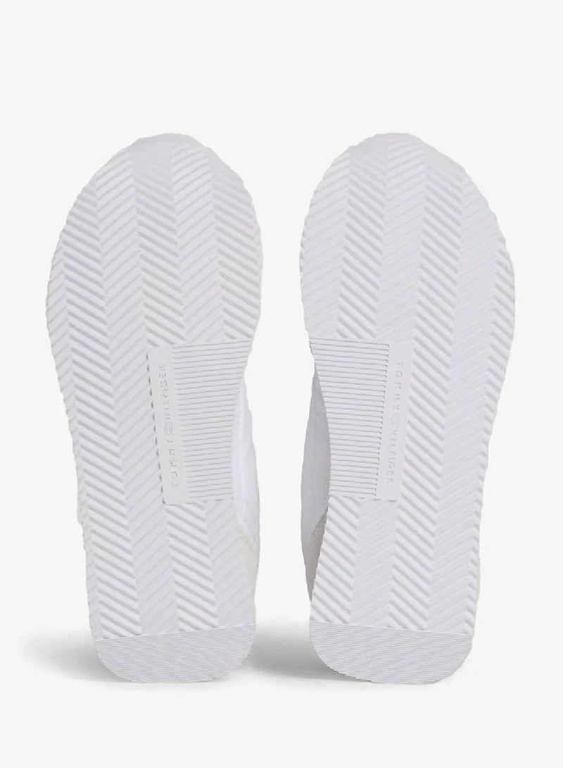 TOMMY HILFIGER  Global Stripe Essential Suede Sneakers for Women | Best Price UAE