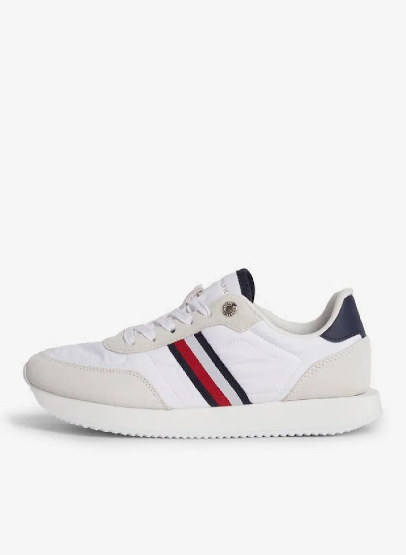 TOMMY HILFIGER  Global Stripe Essential Suede Sneakers for Women | Best Price UAE